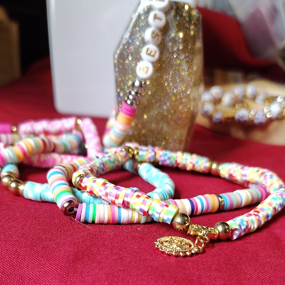 Colorful Beaded Bracelet Set
